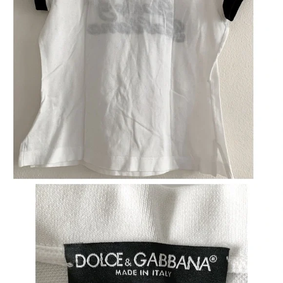 Dolce & Gabbana Vintage White Polo Shirt - Picture 2 of 4